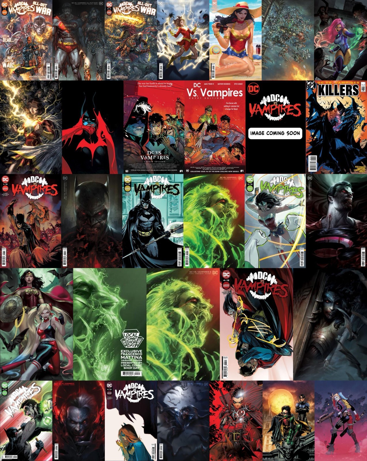 🦇 DC vs VAMPIRES 1-12 All Variants  KILLERS Hunters SZERDY March EJIKURE Mattin