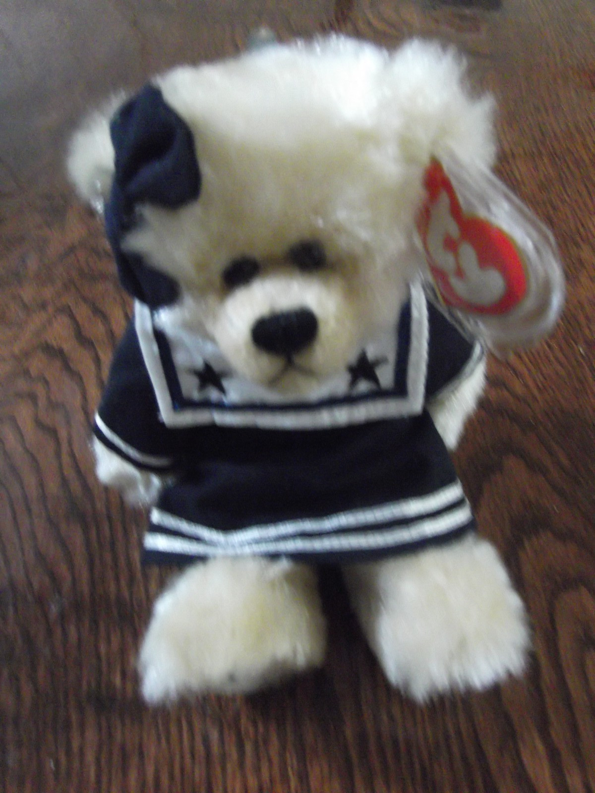 TY ATTIC TREASURES BREEZY The Bear 1993 * LOOKS NEW CLEAN * WITH HEART TAG