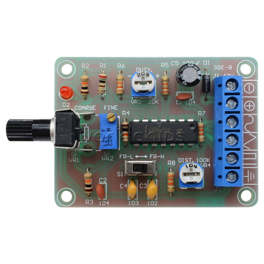 Sine Square Triangle Welded ICL8038 Monolithic Function Signal Generator Module