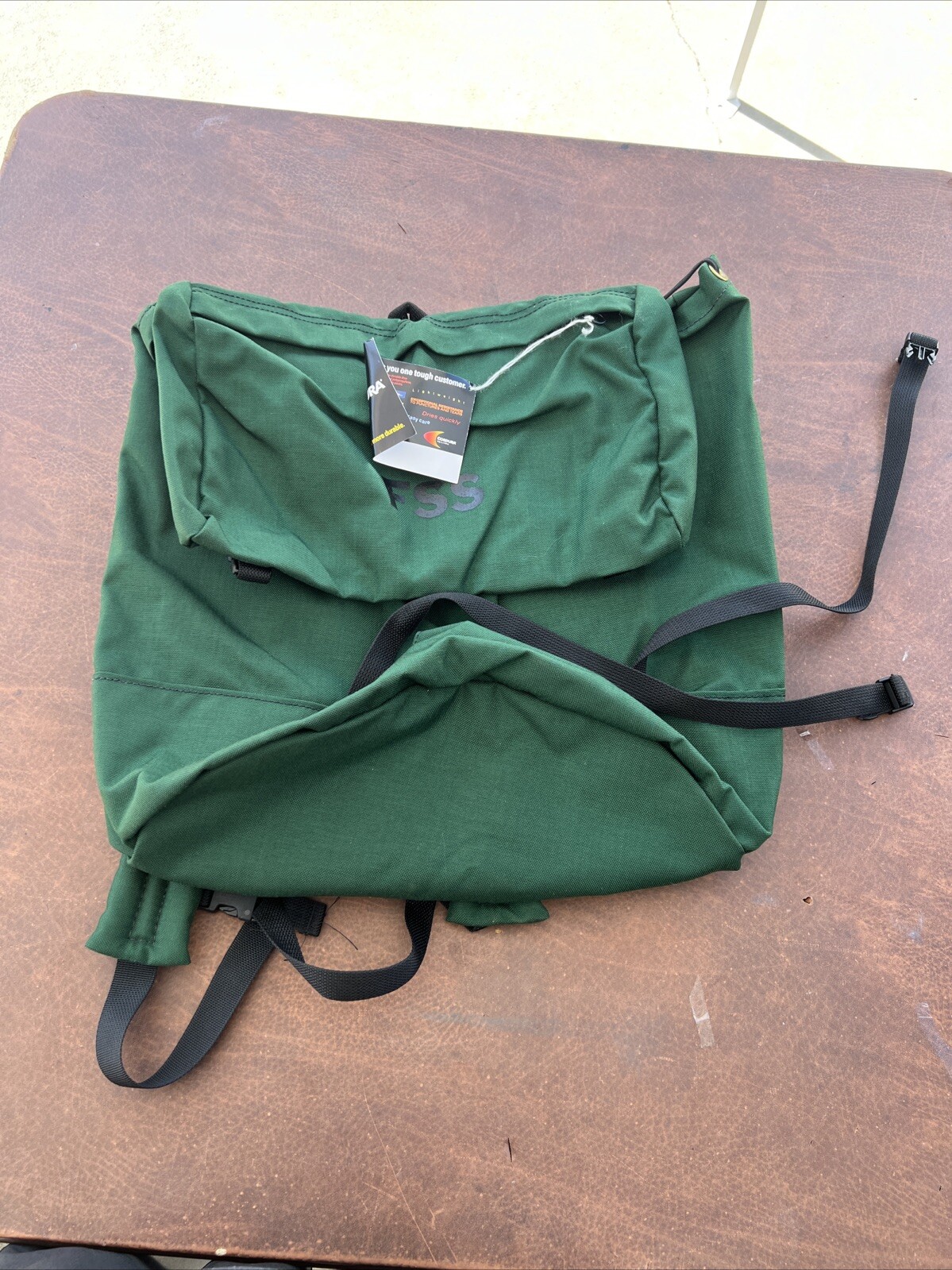 FSS Forest Service Packsack Benchmark Green Backpack Made in USA