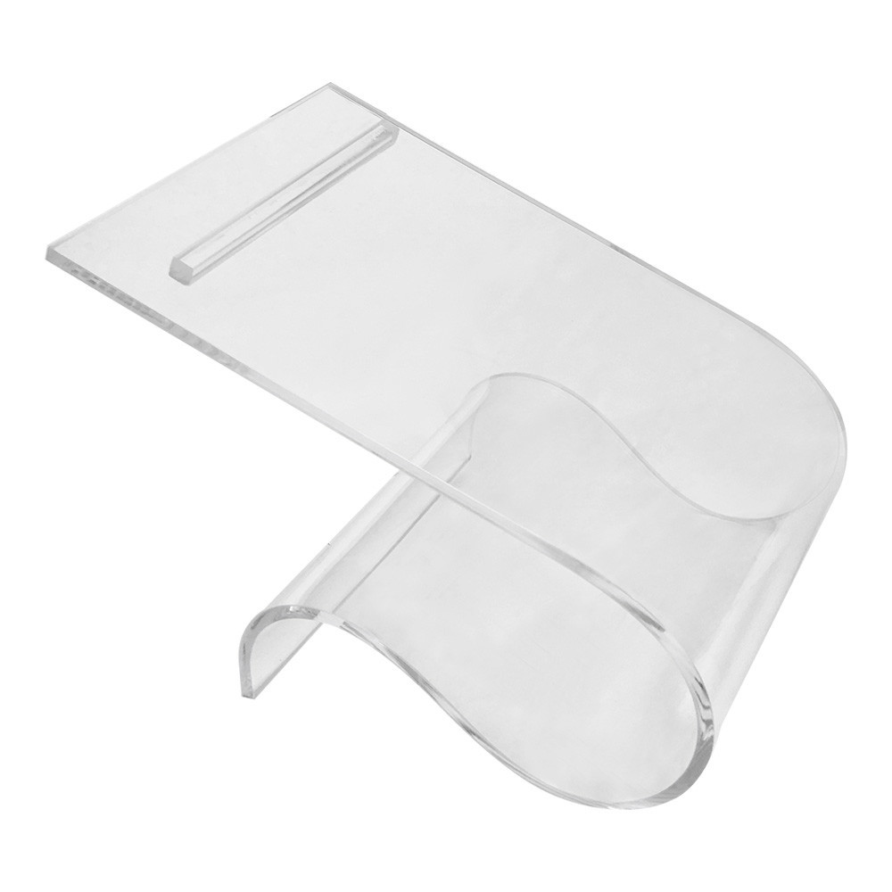 4-1/2 In Height Clear Acrylic Double Shoes Stand Retail Heels Slant Holder