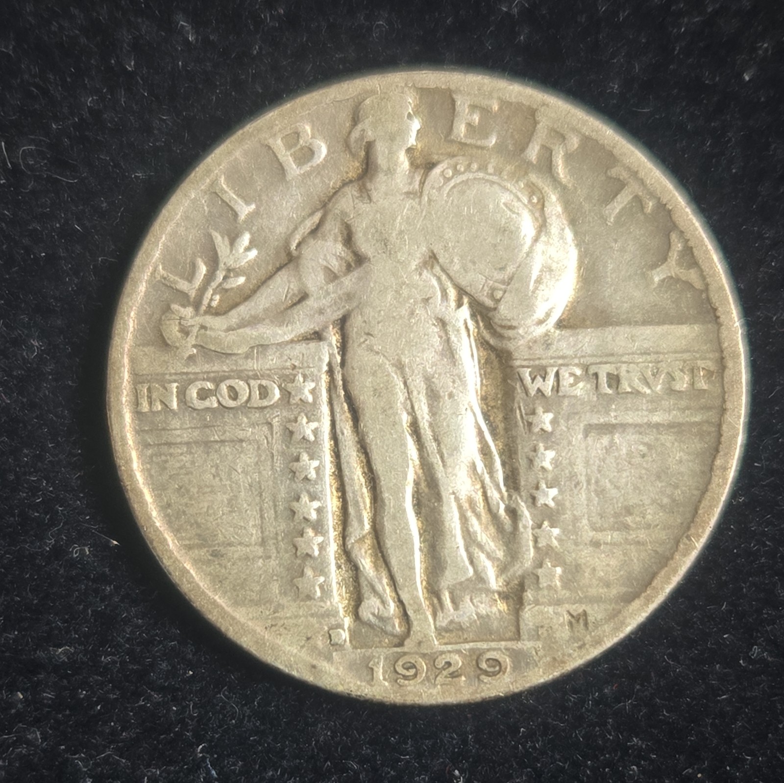 1929 Silver Standing Liberty Quarter US Silver Coin