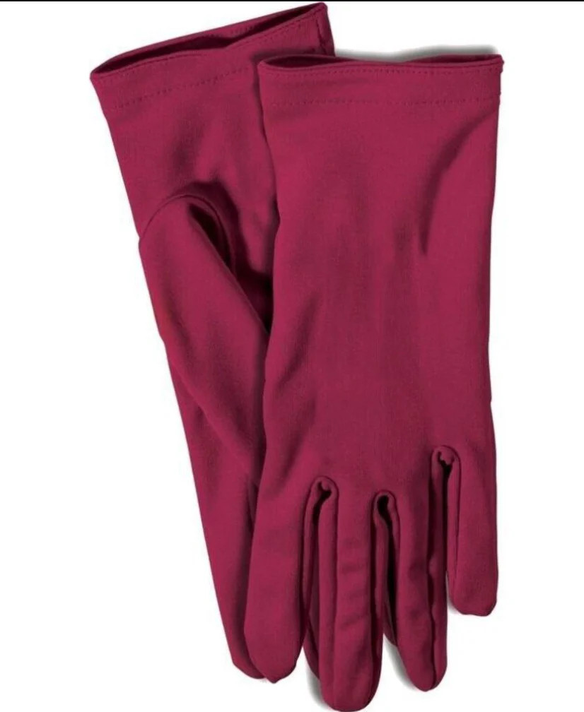 Burgundy Gloves Adult 100% Polyester