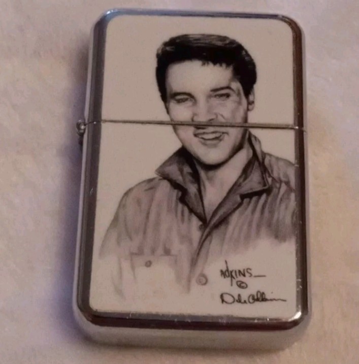ELVIS PRESLEY - VINTAGE STYLE - POCKET PETROL & WICK LIGHTER - COLLECTIBLE