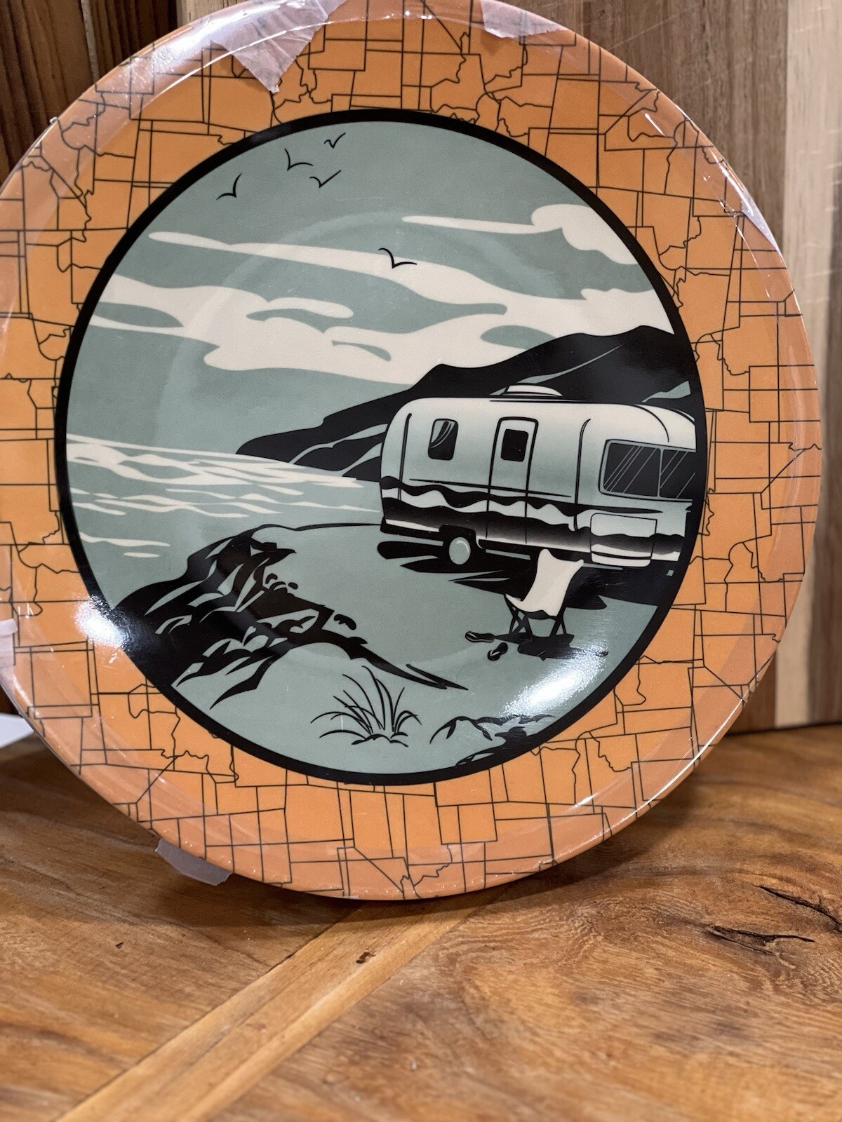 4-brand New Camp Casual Melamine Camping Plates