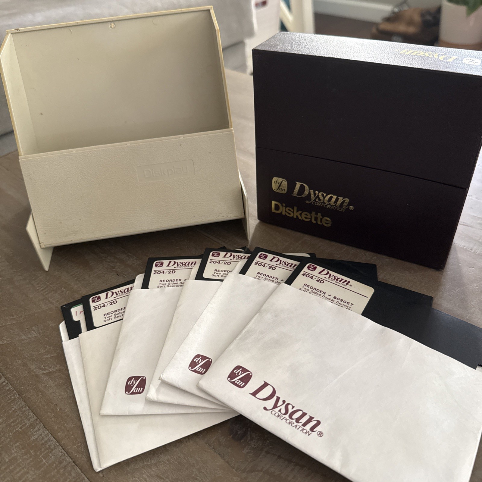 Vintage Lot Floppy Disk Hard Cases - Dysan 204/2D Soft Diskettes