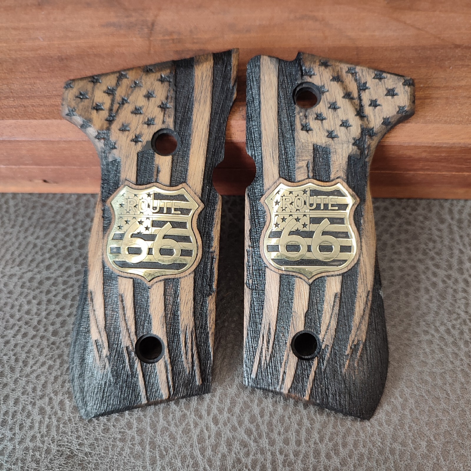 Beretta 92FS 96 98 M9 Walnut Handgun Grips Pistolengriffe handmade Walnut Wood