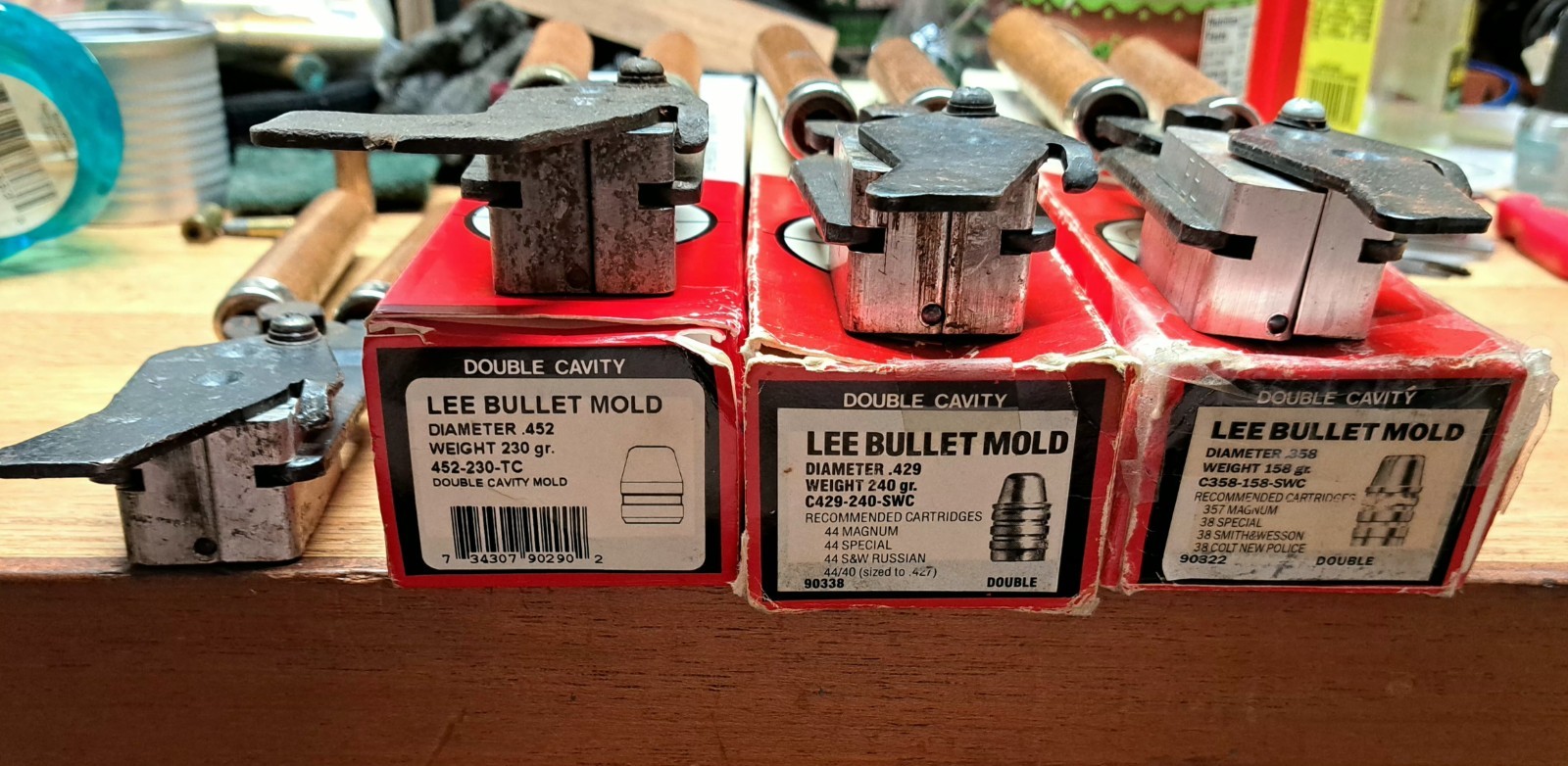 Lee Precision Bullet Mold Lot Of 4