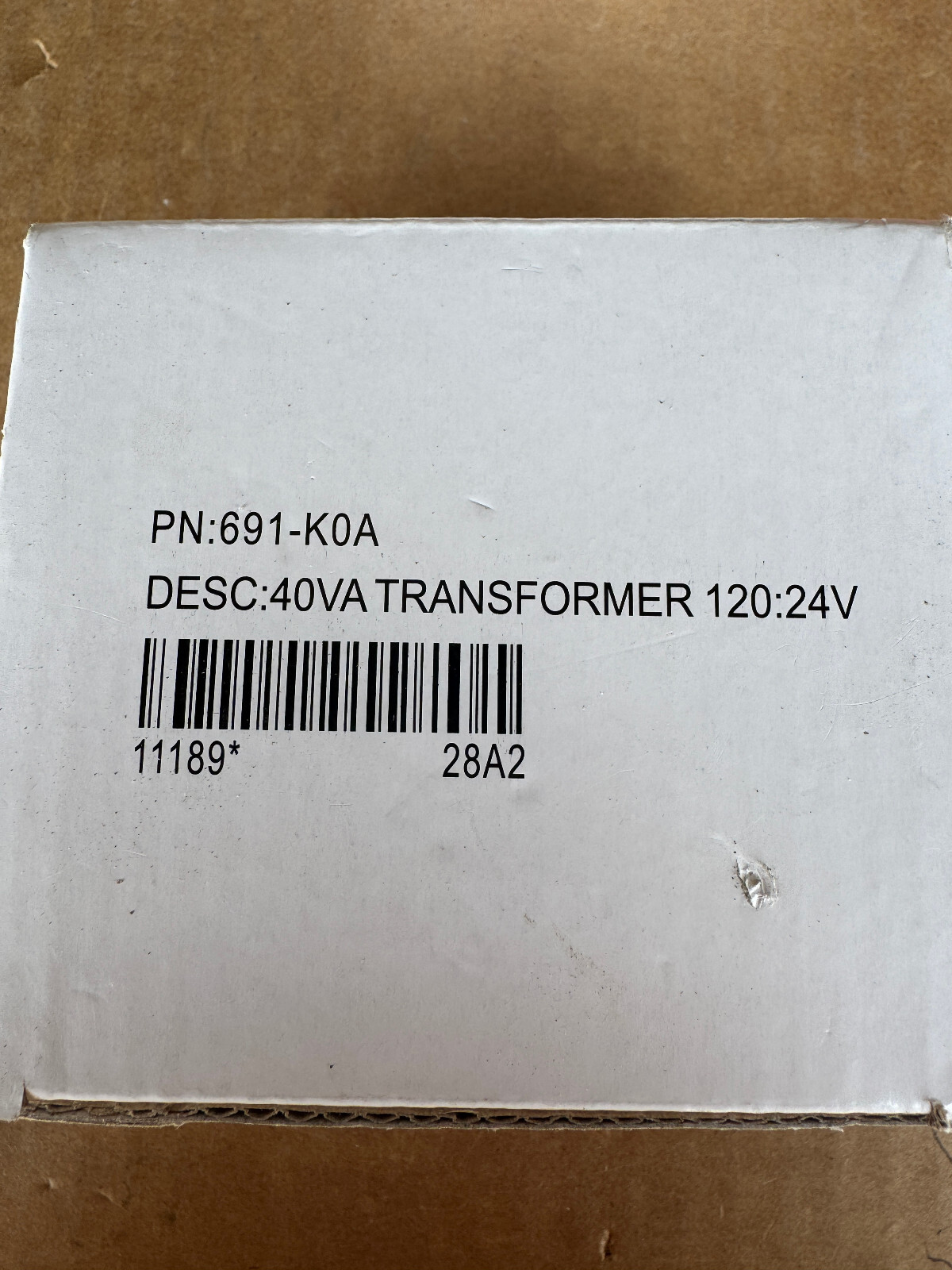 Kele 691-K0A Control Transformer 40VA 120V to 24V New in Box Free Shipping