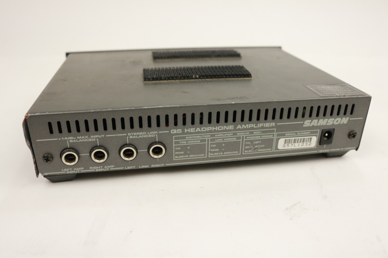 SAMSON Q5 Headphone Amplifier AS IS