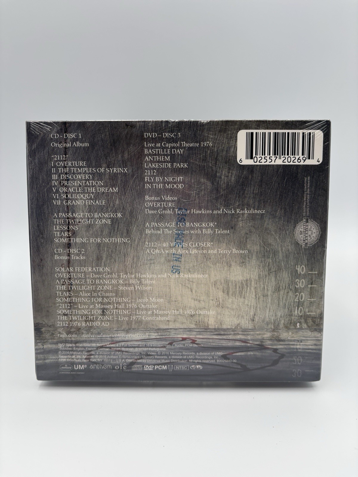 New Sealed 2112 (40th Anniversary) by Rush (CD, 2016) Read Description