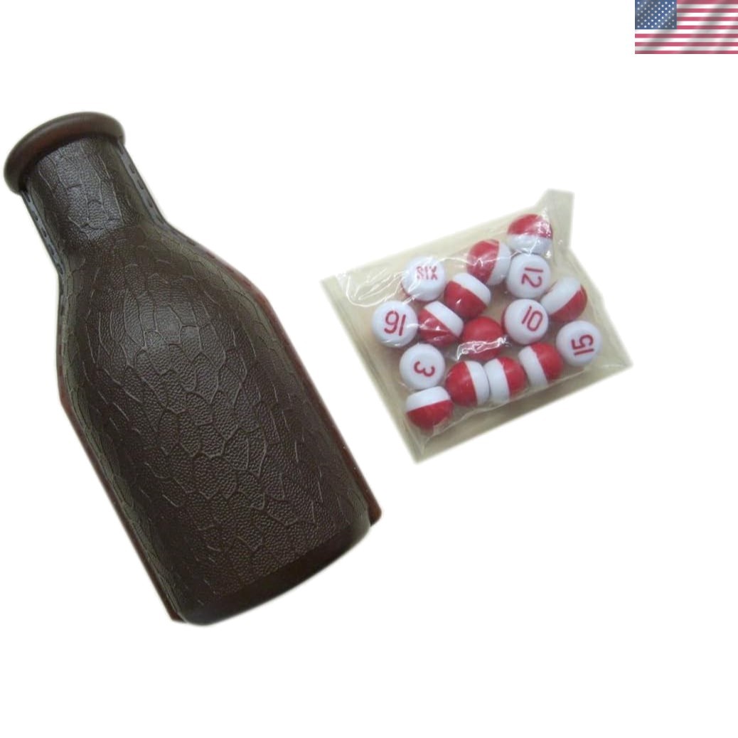 Playful Kelly Pool Set: Tally Shaker Bottle & 16 Peas for Family Game Night