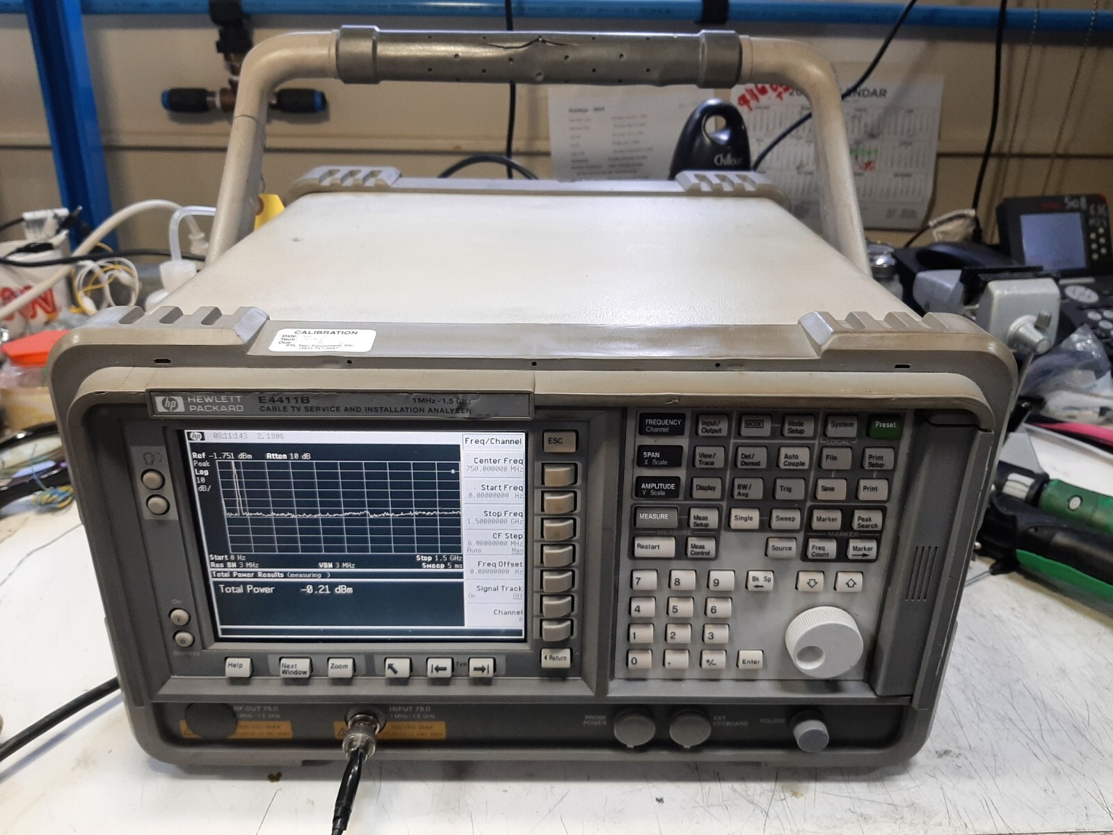 HP Agilent E4411B Cable TV Service & Installation Analyzer, 1MHz-1.5GHz