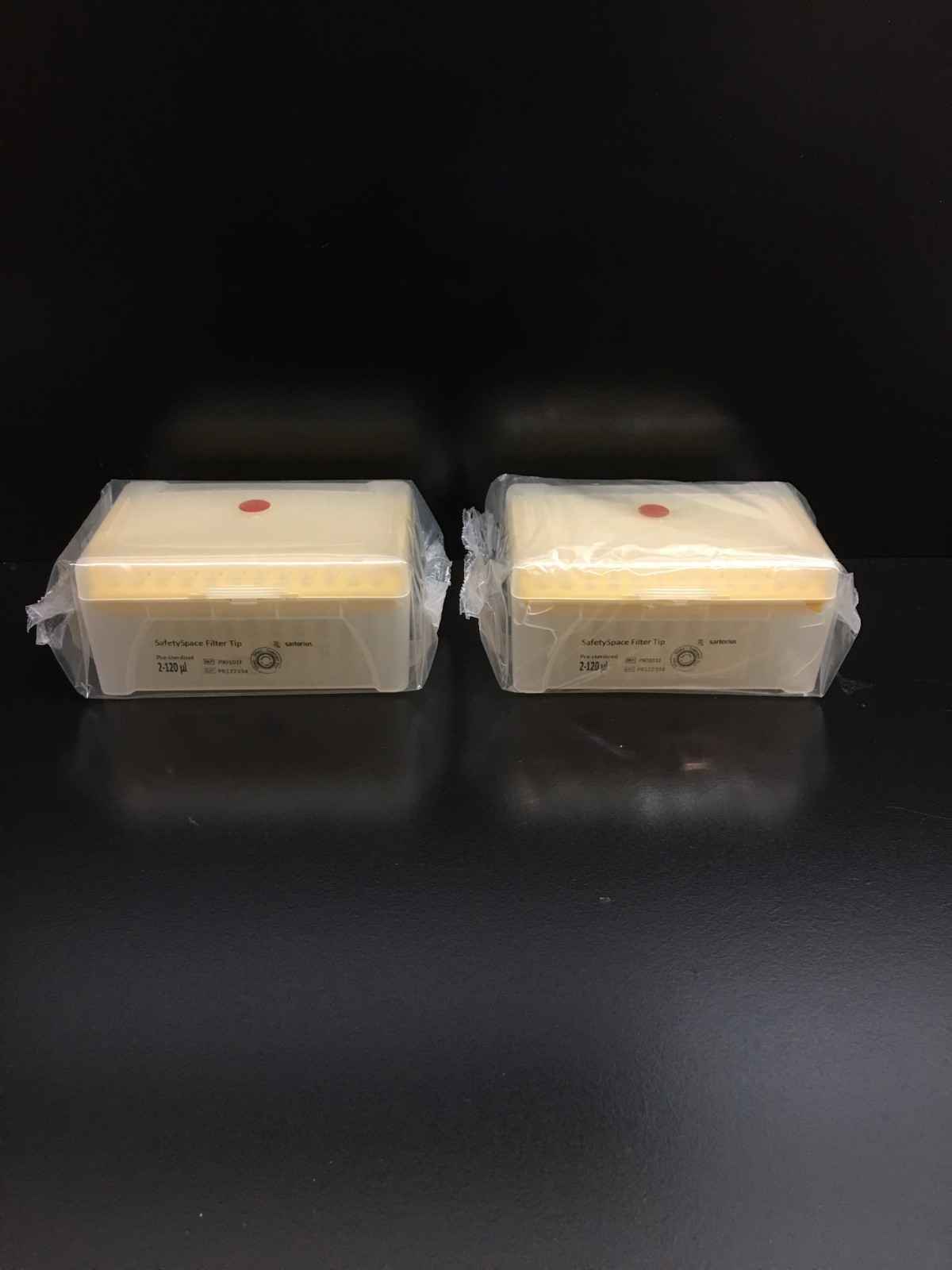 Sartorius REF 791001F Safetyspace Filtered Pipette Tips 2-120uL Lot 2 PCS