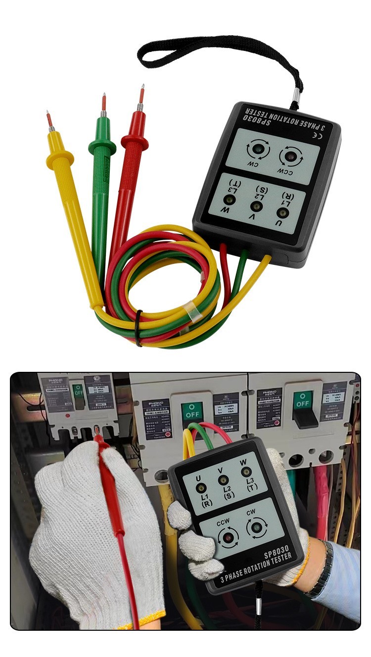 AC Voltage Tester Portable Design for Accurate Three Phase Measurements