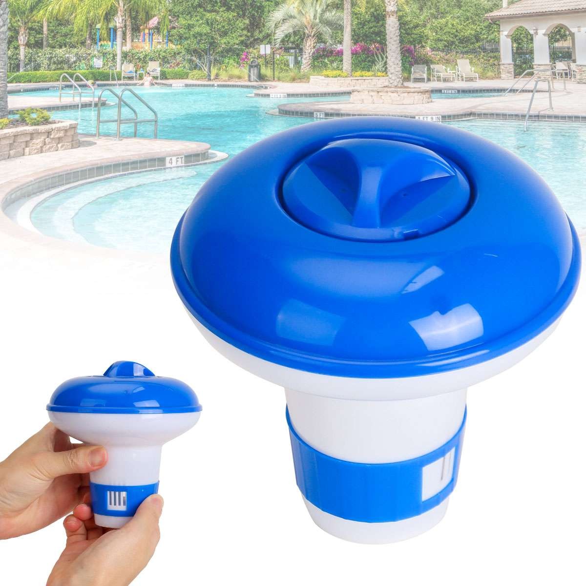 5" Floating Chlorine Dispenser Swimming Pool Spa Tablet Chemical Floater Hot Tub