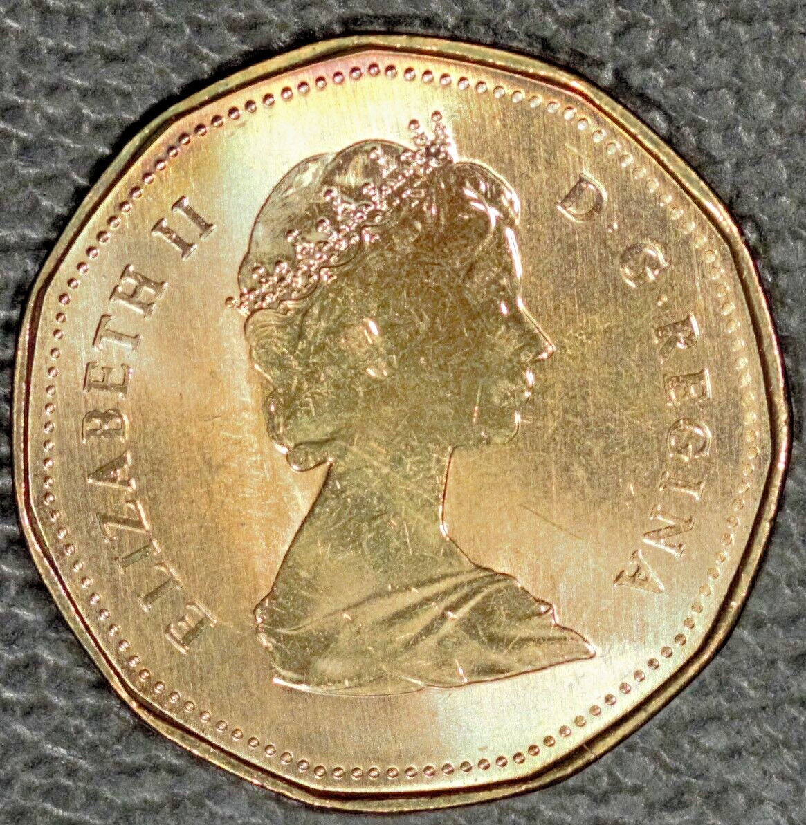 1987 Canada One Dollar, Choice BU, Pretty Toning