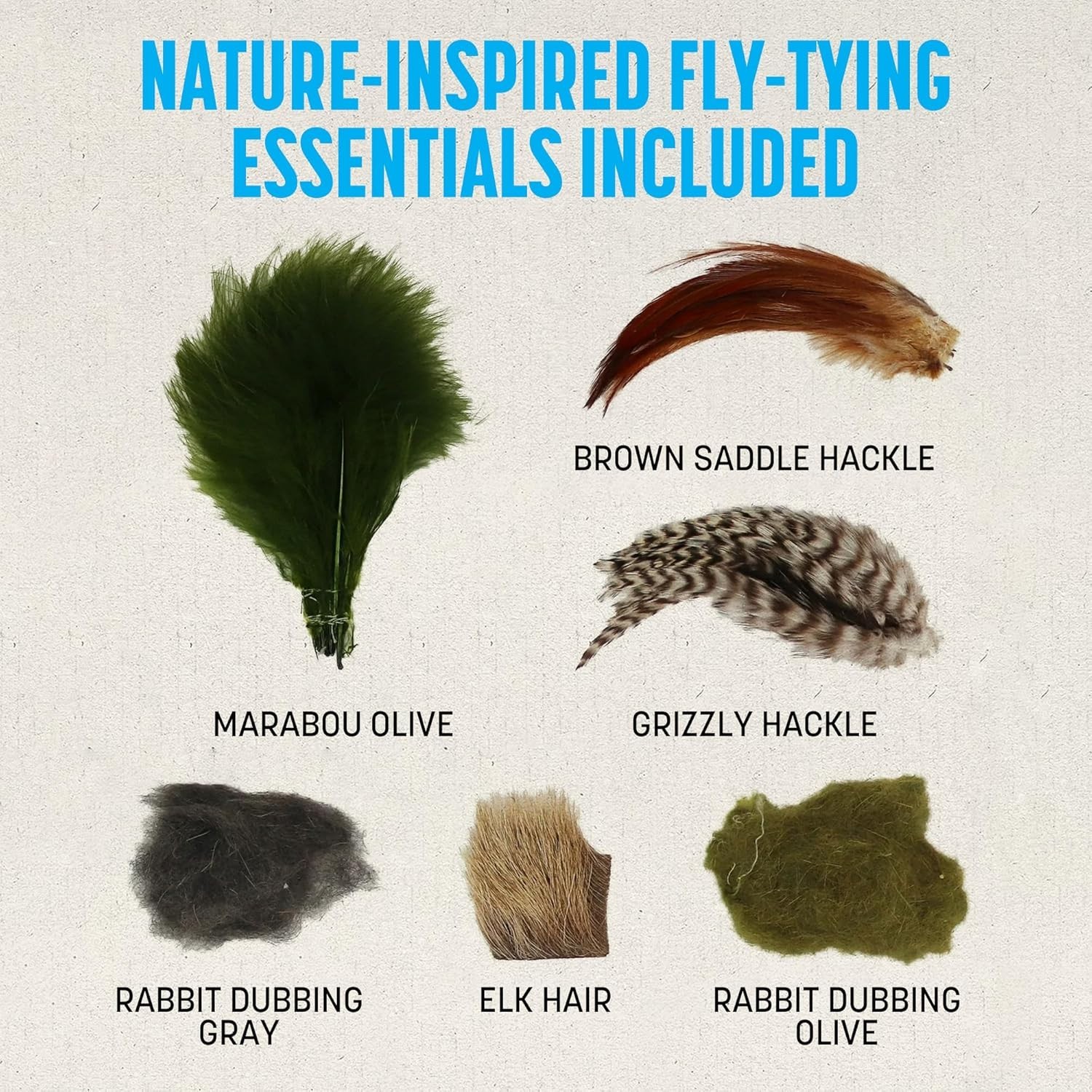 Complete Fly Tying Starter Set in Wooden Box
