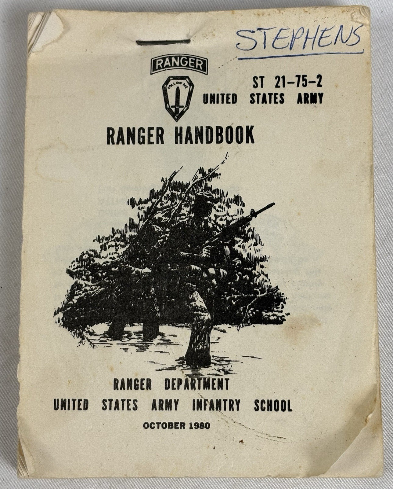 October 1980, U.S. Army Ranger Handbook, U.S. Army Infantry School ST21-75-2
