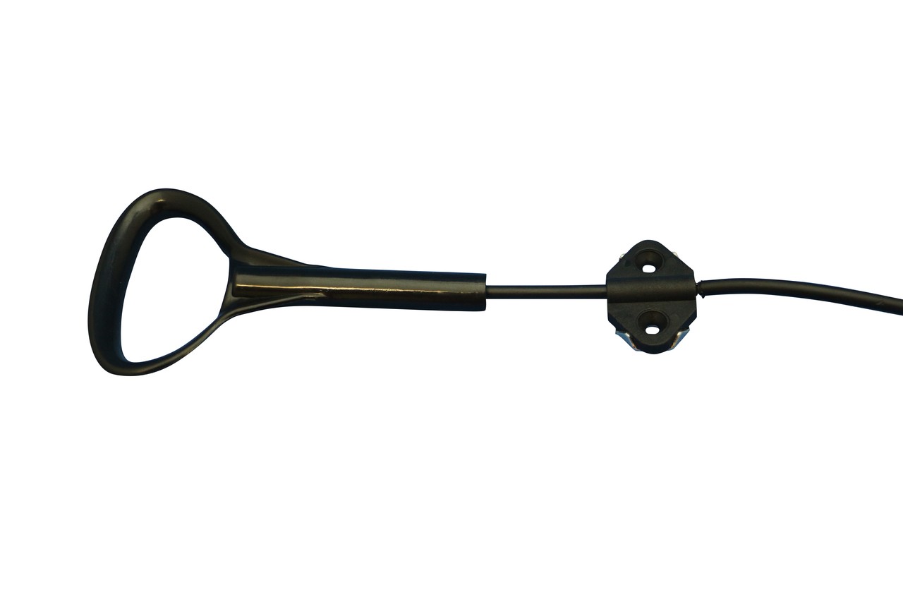 D-Pull Recliner Handle Cable 5" Exposed Wire STip 5 5/8" Ext. Neck 35 5/8"