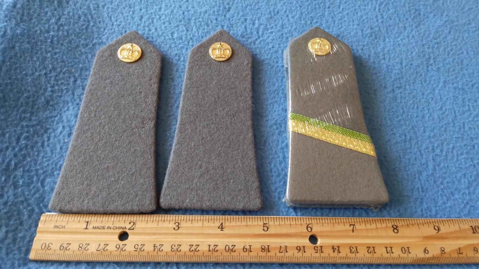 Two pair of East German shoulder boards - 5 1/2 INCHES - NEW