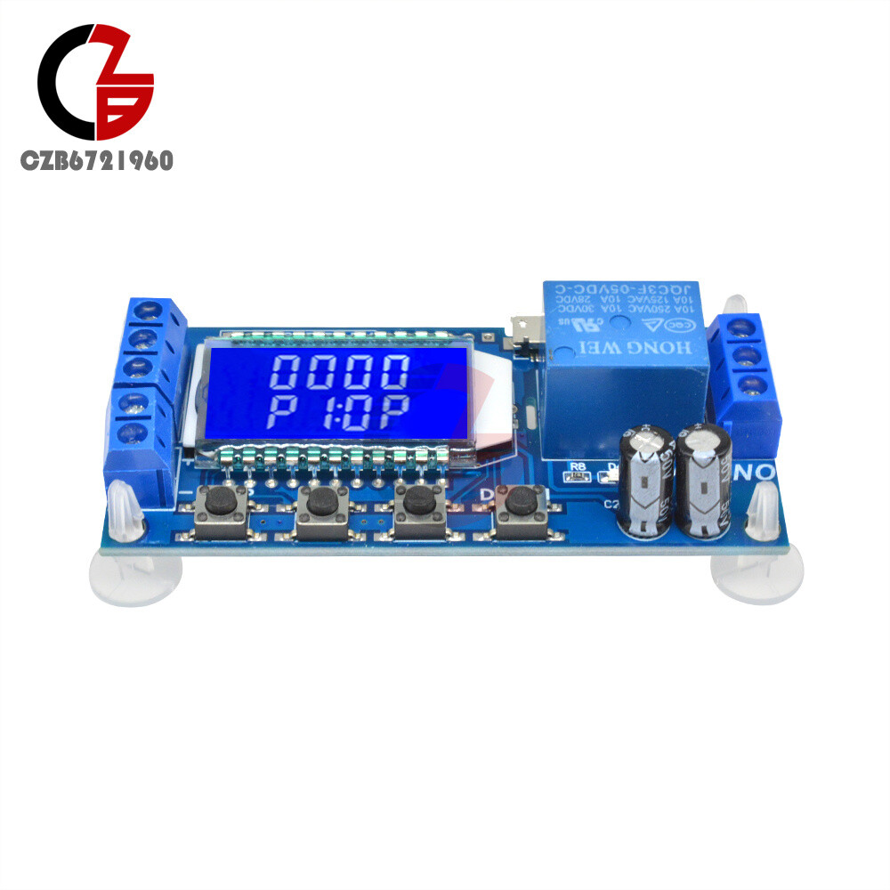 5V Time Delay Relay Module Trigger Cycle Timming Circuit Switch LCD USB Board
