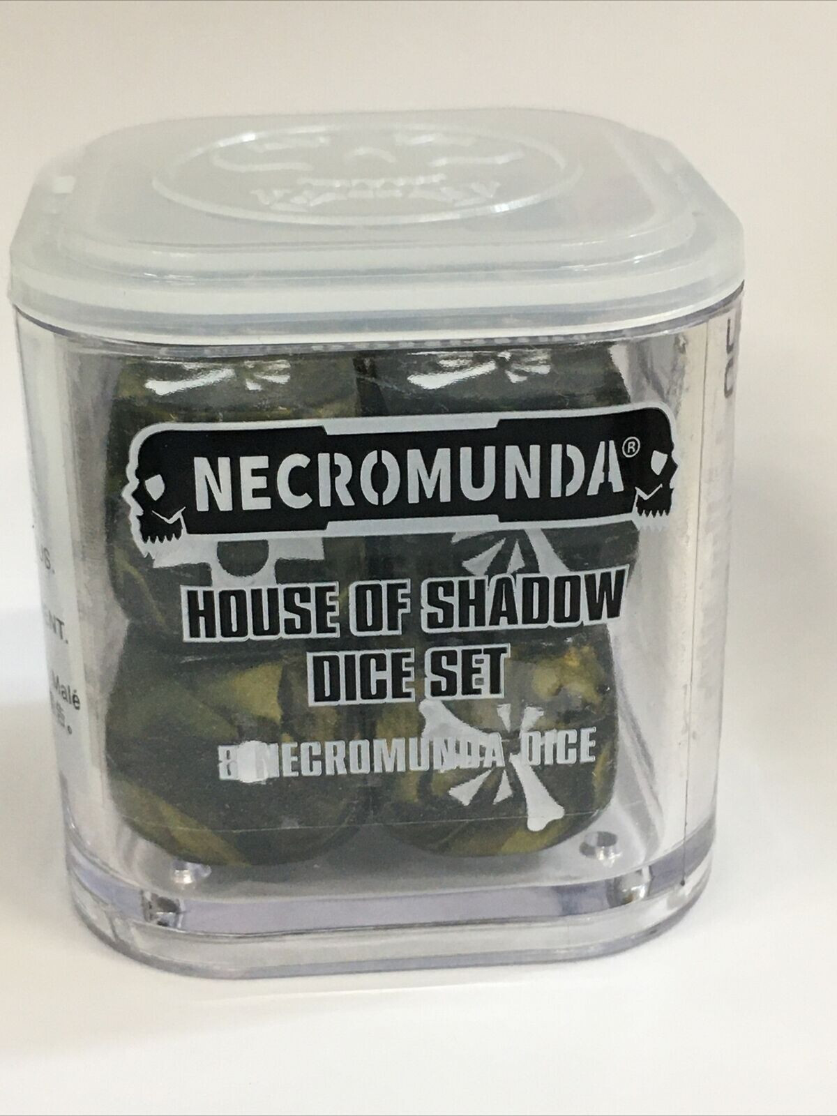 House of Shadow Necromunda Dice Set Green Gold Warhammer 40k GW OOP NEW