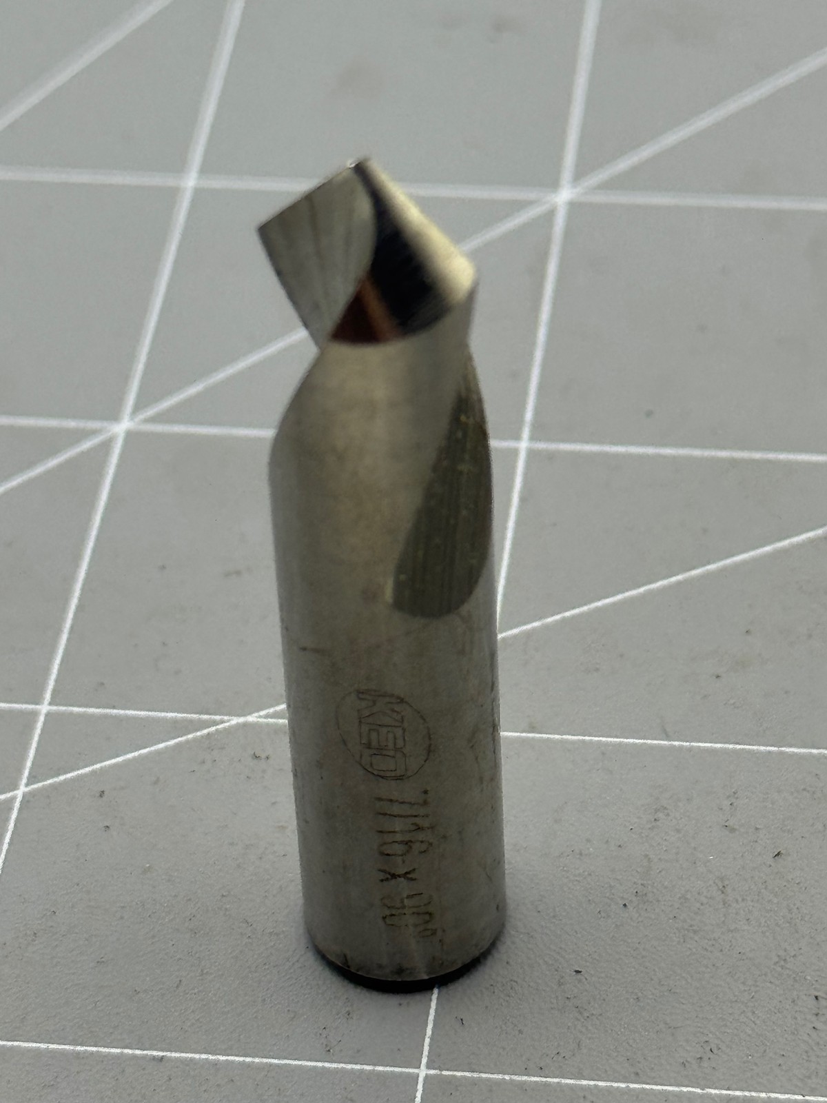 KEO 11/16 in 90 Degree Countersink Bit 2-Flute HSS Metalworking Deburring Tool