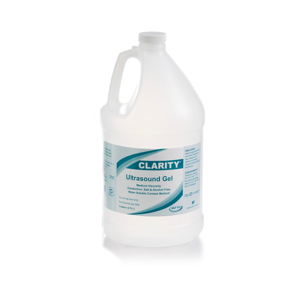 Clarity Ultrasound Gel 1 Gallon - Veterinary Diagnostic Gel Animal Use Only