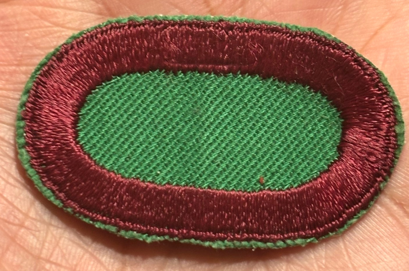WWII 10th Special Forces Group Airborne Red/Green Oval Patch NO GLOW