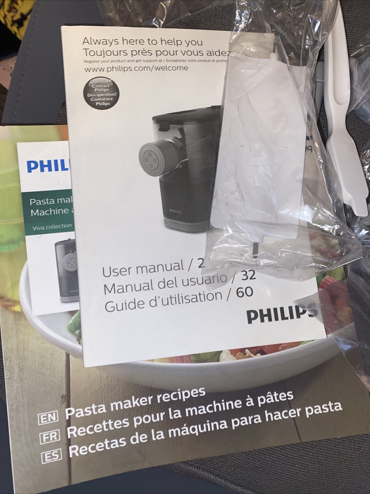 Philips Electric Pasta Maker Machine Extruder - NEW-OPEN BOX