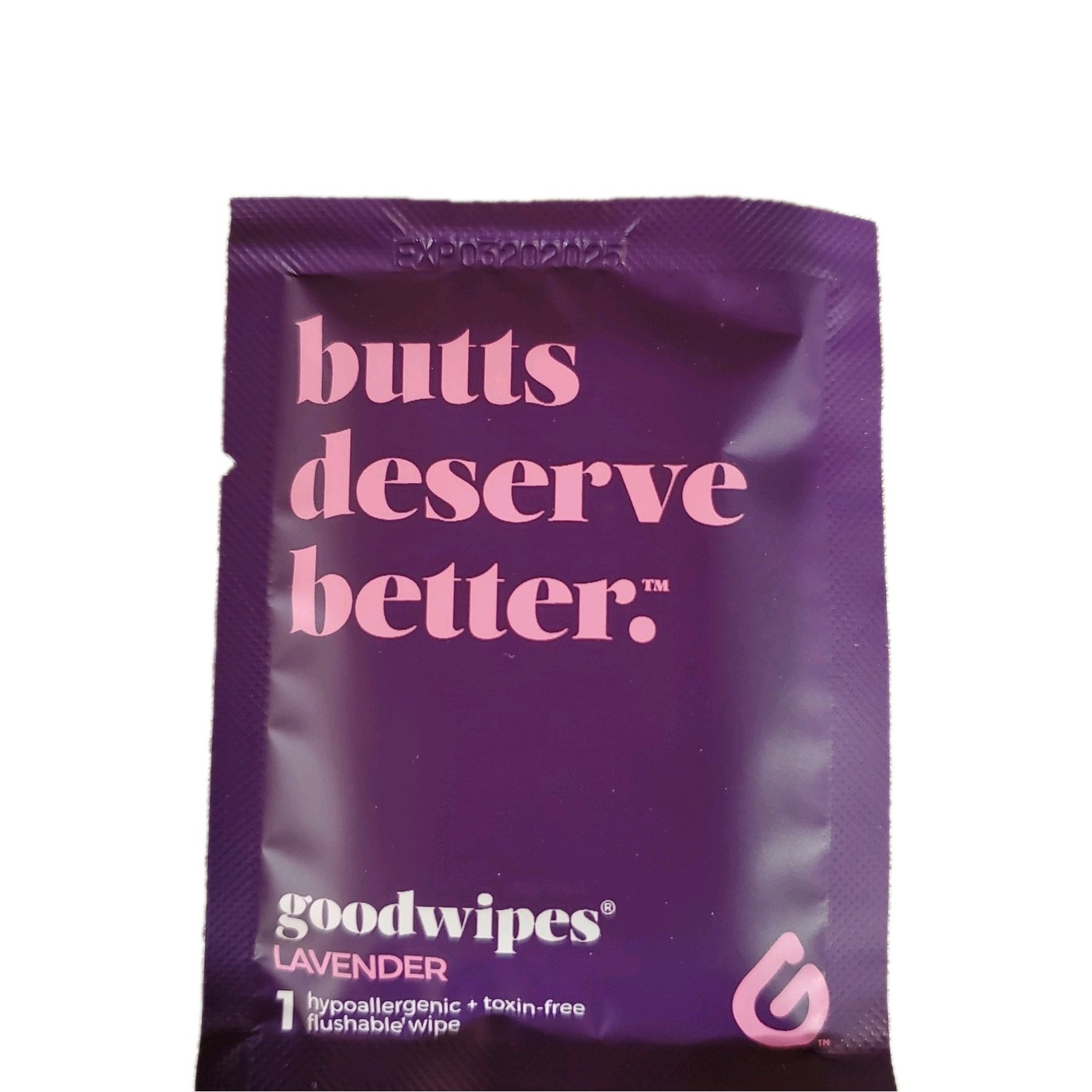 Goodwipes Flushable Wipes 50 Count Pack Individually Wrapped Exp. 3/25 3/20/2025