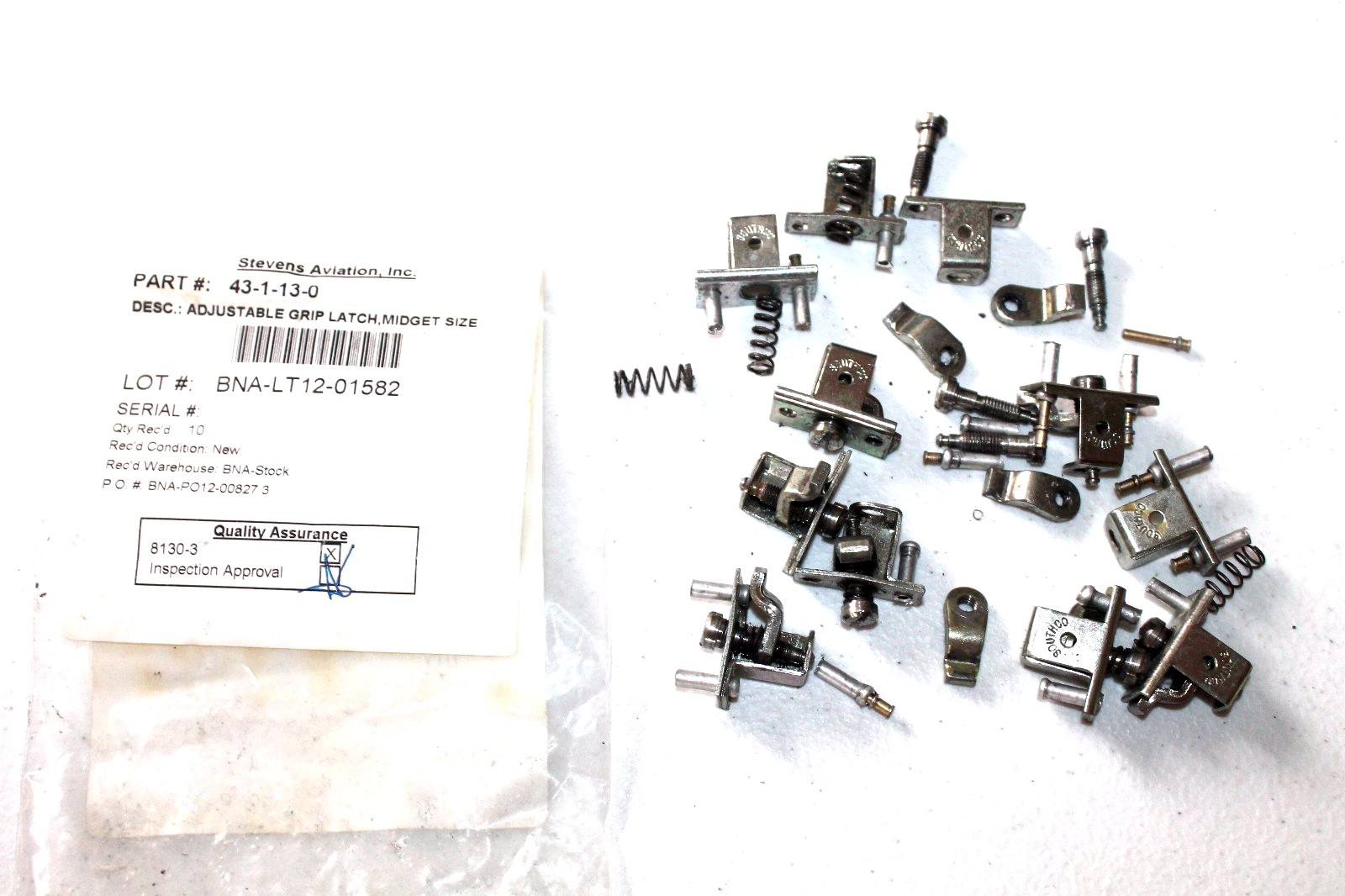 SOUTHCO Adjustable Grip Latches, Midget 43-1-13-0