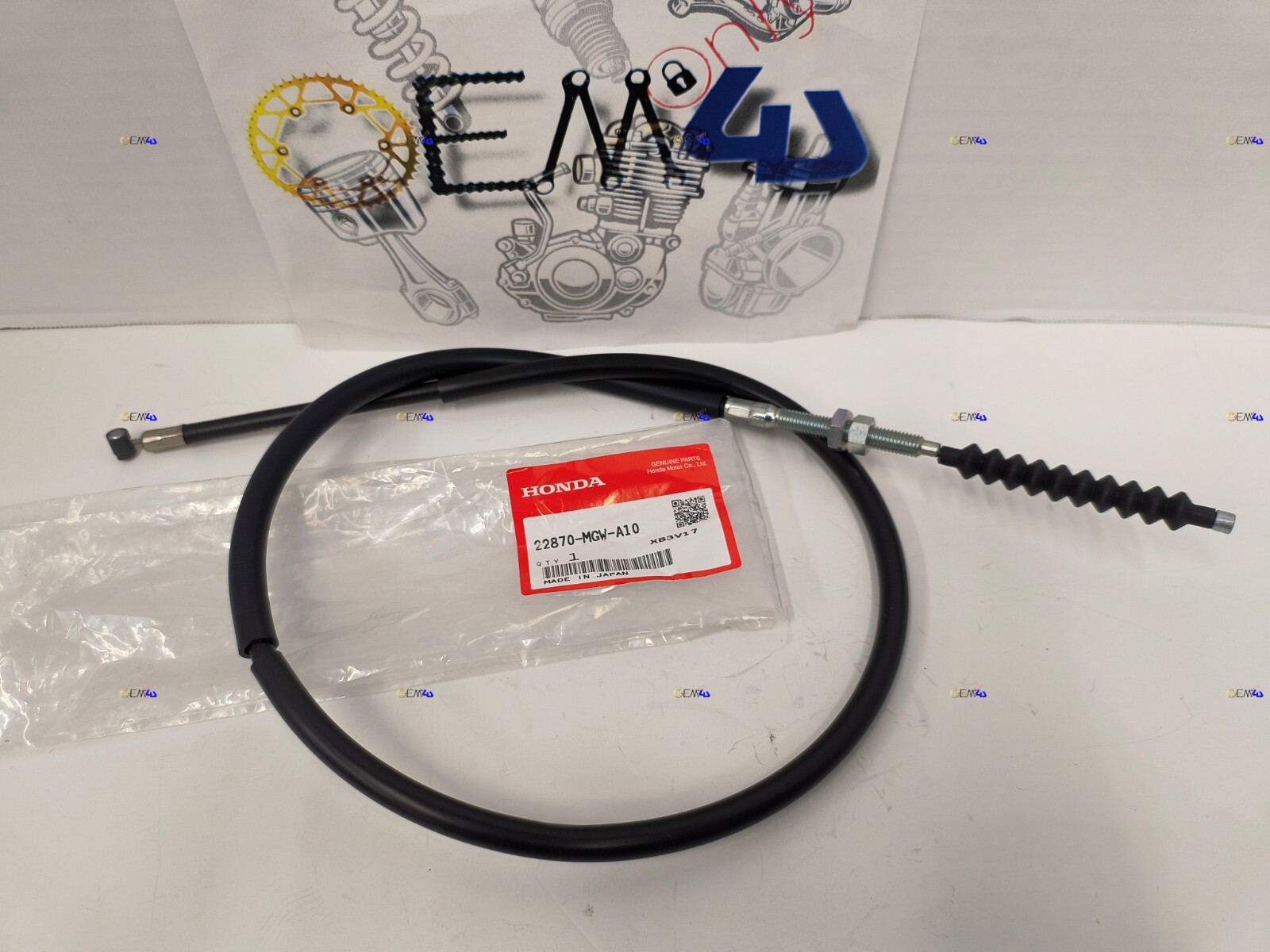 Honda Genuine OEM Clutch Cable Control 1993-2024 XR650L XR 650 L 22870-MGW-A10