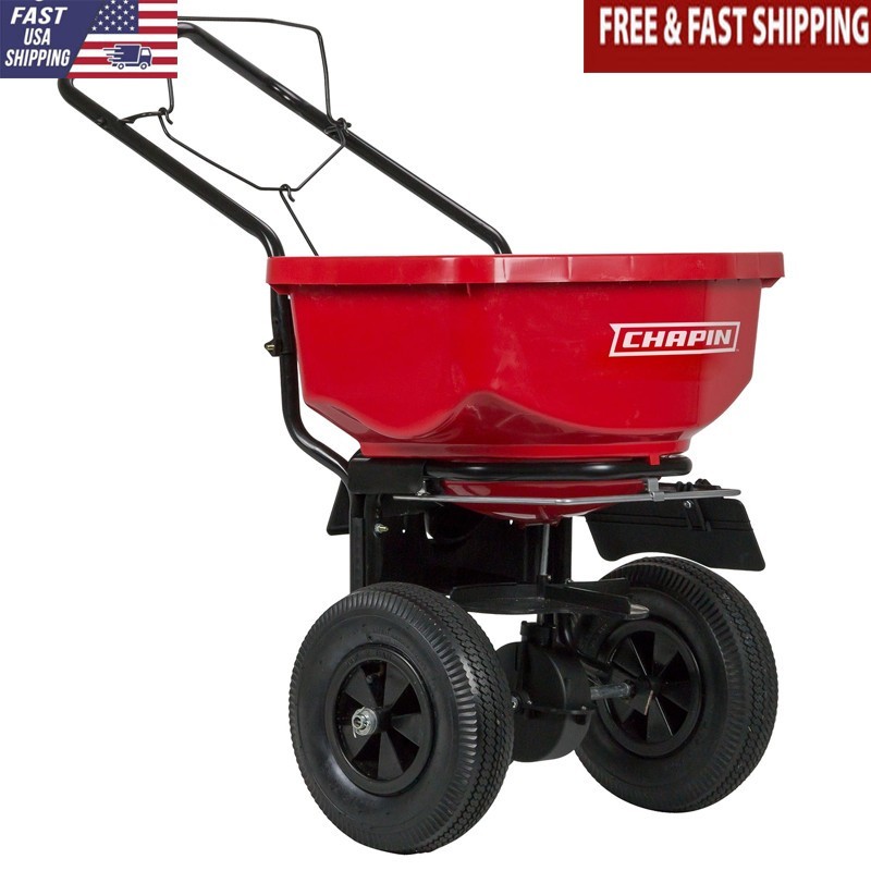 Residential Broadcast Turf Spreader W/ Adjustable Gate Dial Fertilizer Seeds New