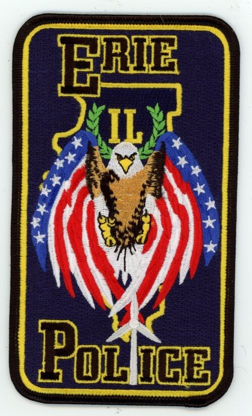 ILLINOIS IL ERIE POLICE NICE SHOULDER PATCH SHERIFF