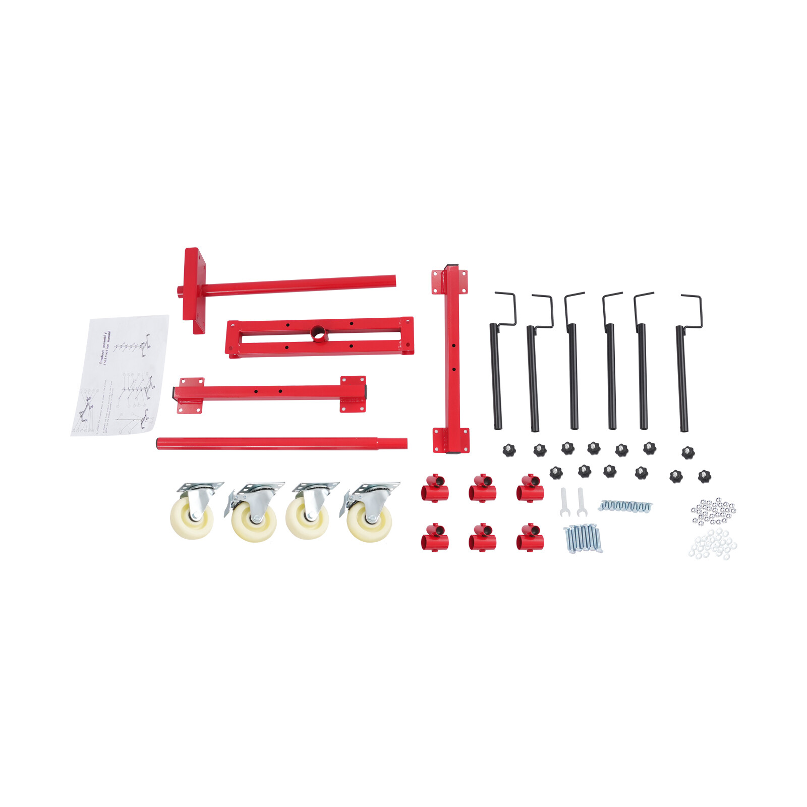Panel Tree Paint Stand Panel Holder Car Panel Painting Stand w/ 6 Hooks 150lbs