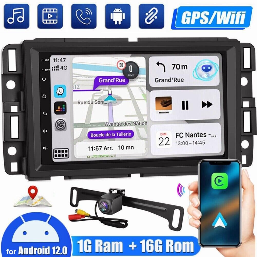7 Inch HD Touchscreen Car Stereo 2015-2022 CarPlay Android Auto Backup Camera
