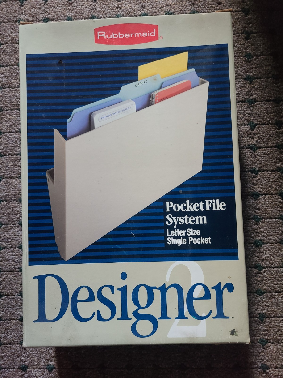 Rubbermaid Designer 2 Pocket File System, Letter Size, Single Pocket, Smoke Colo