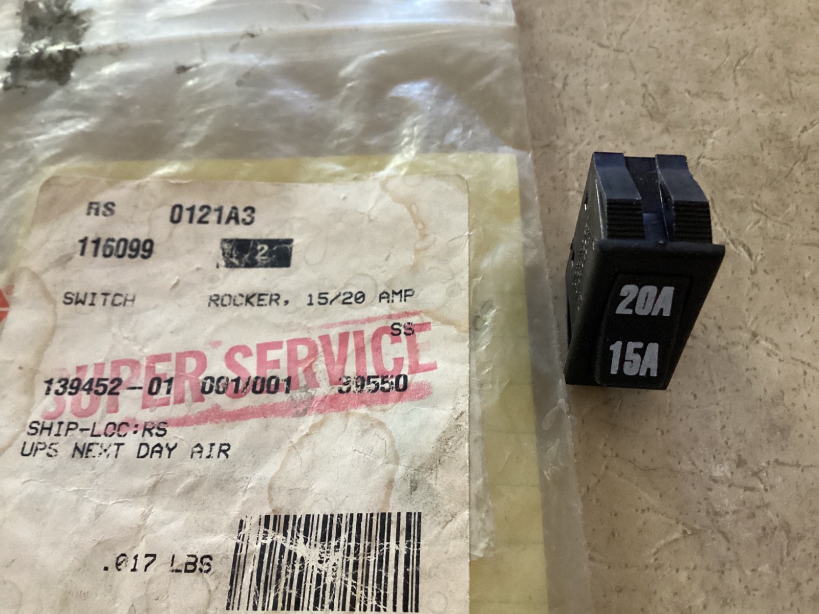 Graco Rocker Switch # 116099 116-099