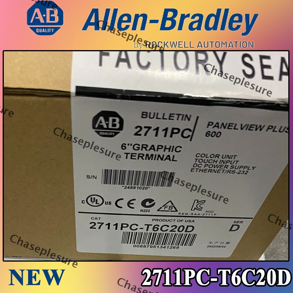 New Factory Sealed NEW PLC 2711PC-T6C20D PanelView Plus 600 Terminal