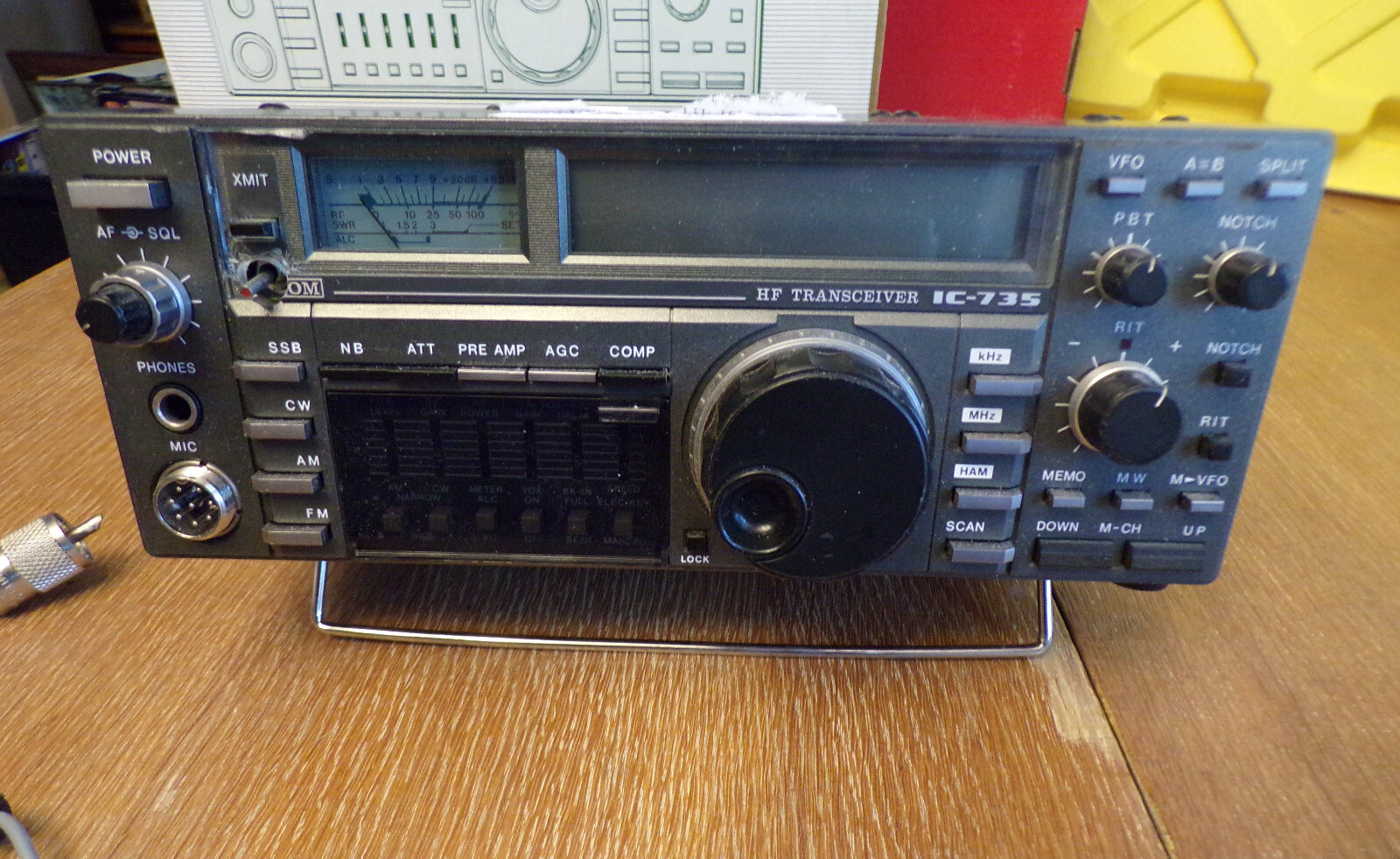ICOM HF All Band Transceiver IC-735 (SSB CW AM FM) Gen'l Coverage Receiver-Parts