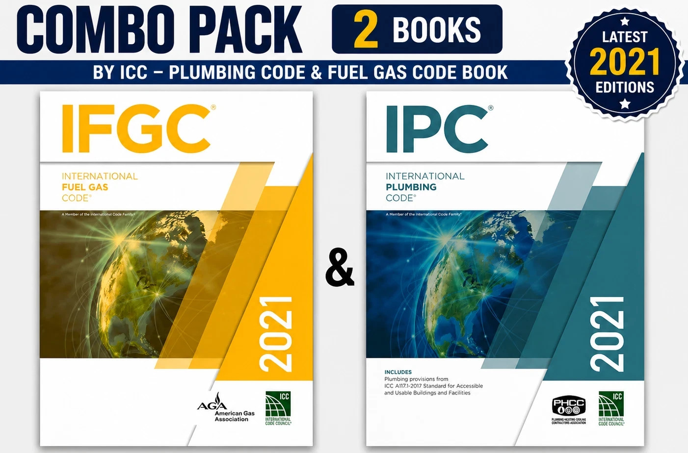 IPC 2021 IFSC 2021, Plumbing code &  Fuel Gas Trade Paperback ISBN 9781609839628