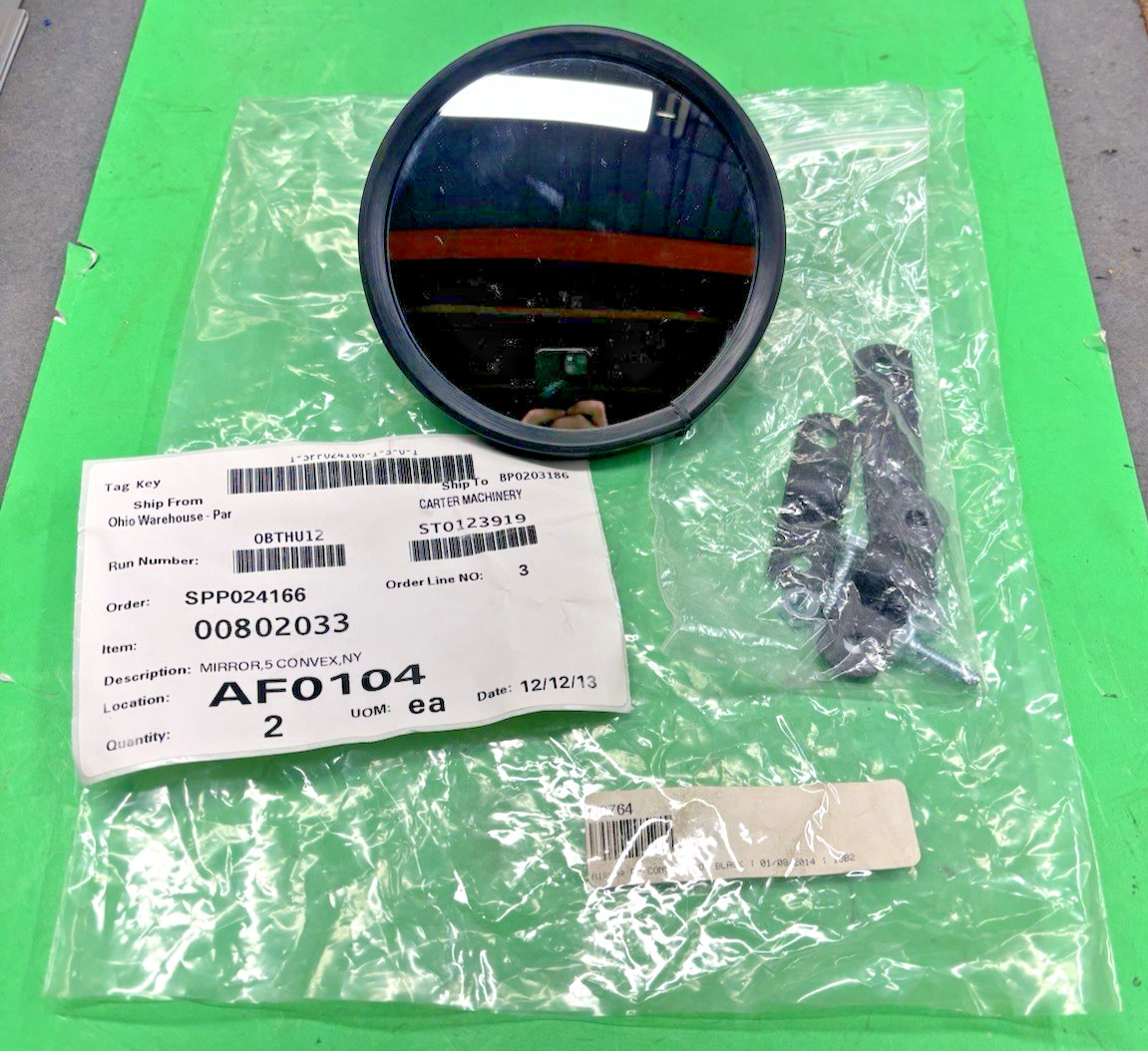 NEW ROUND BLACK 5" BLIND SPOT CONVEX MIRROR 00802033🚛FREE SHIPPING🚛