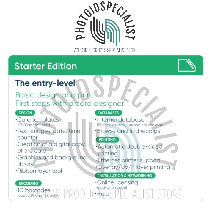 New CardPresso ID-ALL Starter Edition ID Card Design Software