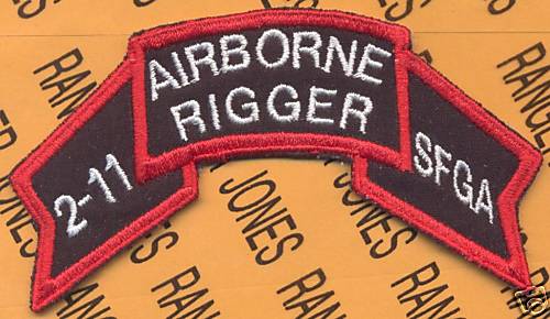 2nd Bn 11th Special Forces Airborne Rigger SFGA patch