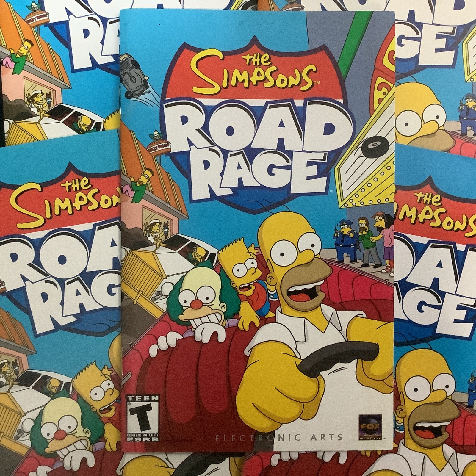 Simpsons Road Rage PS2 PlayStation 2 Instruction Manual Only