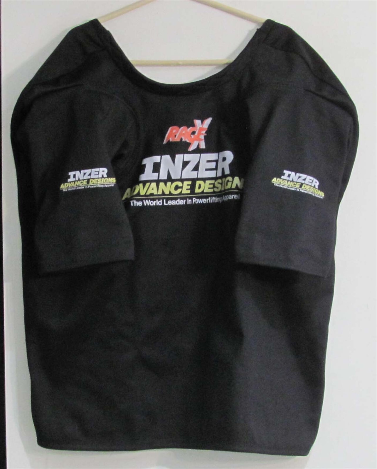 Inzer 2-PLY Rage X Shirt 58 Black OB/1V With Super Neck & 2" Scoop Only Used 2X