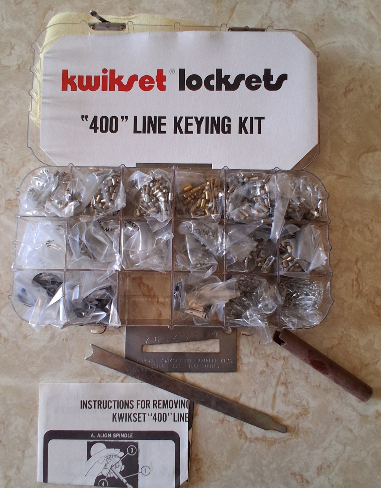Kwikset Lockset 400 LINE  PIN RE KEYING LOCKSMITH PINNING KIT USA