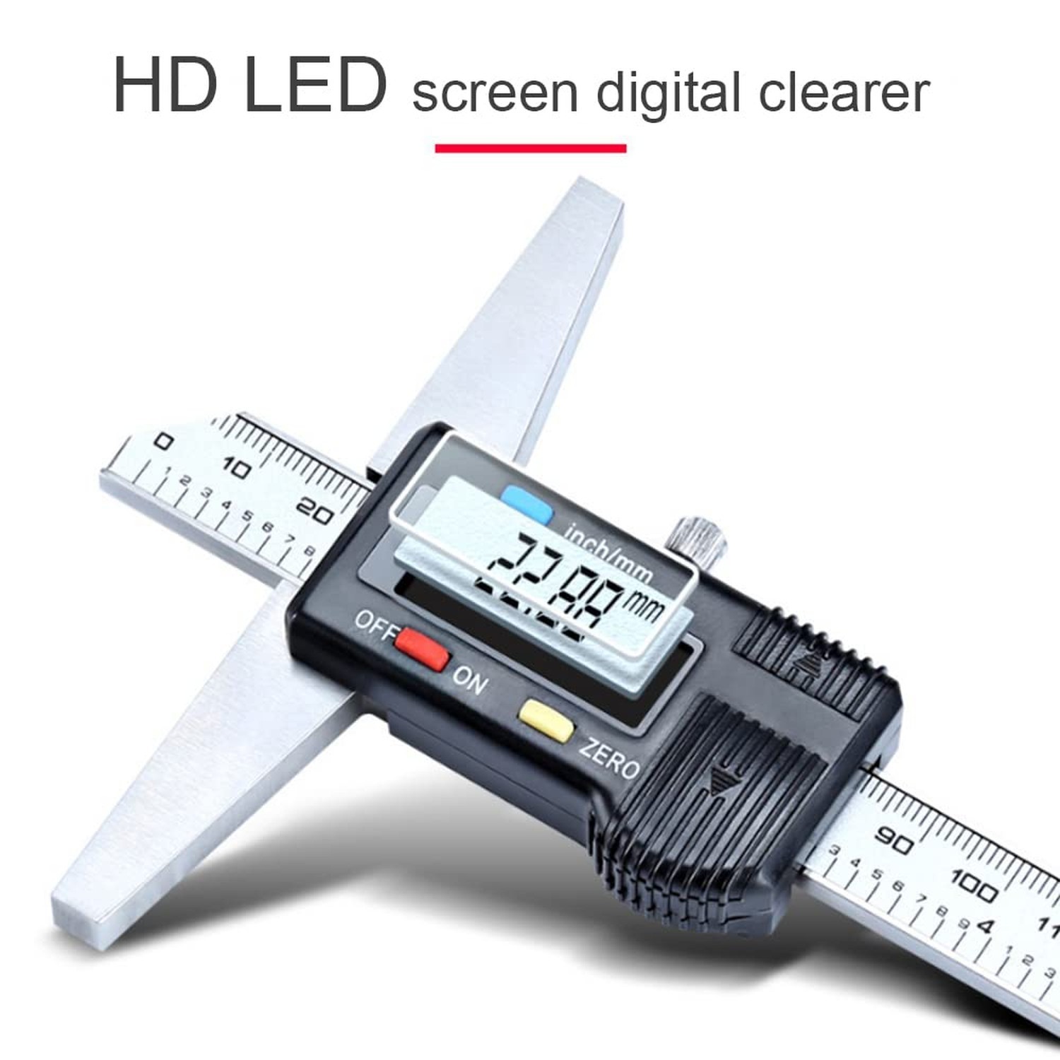 Digital Depth Caliper Electronic Depth Gauge Caliper Depth Rule (150mm(Normal))